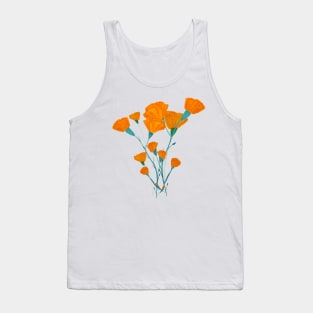 Orange Wildflower Tank Top